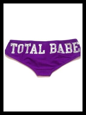 💕ⓅⒾⓃⓀ ⓋⓈ VINTAGE/HTF”Total Babe” “Total Fox” Extra Low Rise Hipster Panty NWT💕